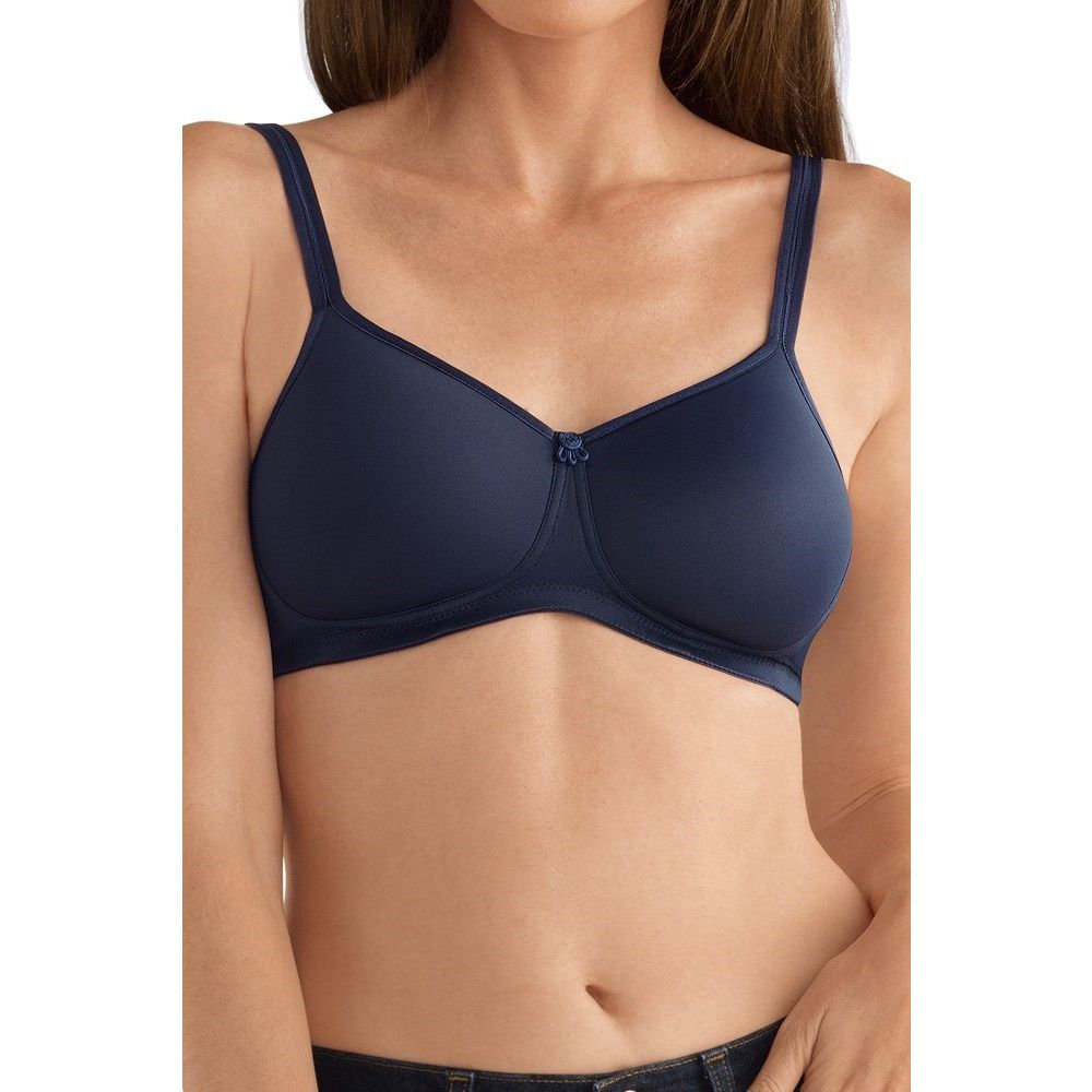 Reggiseno Amoena Mara Senza Cuciture In Schiuma Modellata, Senza Ferretto, Confortevole, Con Tasche Coolmax, Nude, 42D