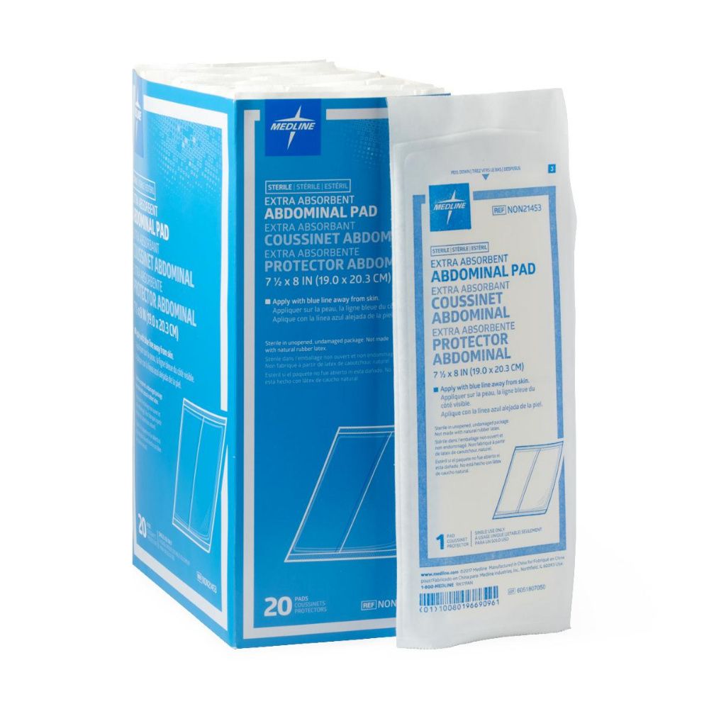 Buy Medline Sterile Abdominal Pads - Extra Absorbent |HPFY