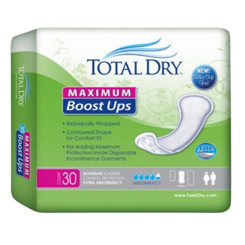 TotalDry Maximum Boost Ups Pads | Incontinence Liners