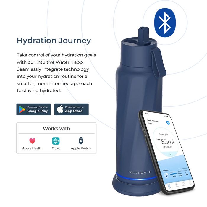Hydration Tracking Fitbit Track Water Intake HidrateSpark PRO