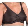 Nearly Me 630 Plain Soft Cup Black Mastectomy Bra - Black