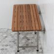 Teakworks4u Burmese Teak ADA Shower seat with Drop Down Legs