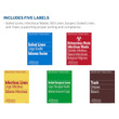 McKesson Assorted Labels Rectangular Hamper Stand
