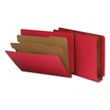 Universal Deluxe Six-Section Colored Pressboard End Tab Classification Folders