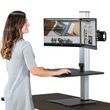 Victor High Rise Electric Dual Monitor Standing Desk Workstation