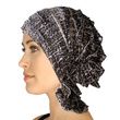 Chemo Beanies Gina Natural Animal Print Ruffle