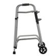 Nova Medical Heavy Duty Folding Walker With 5 inch Wheels Side View