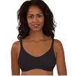 Trulife 4002 Lily Seamless Microfiber Underwire Mastectomy Bra-Black Front