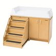 Childrens Factory Angeles Changing Table With Locking Stairs