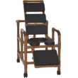 MJM International WoodTone Reclining Shower Chair
