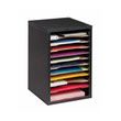 AdirOffice Wooden Vertical Compartment Paper Sorter