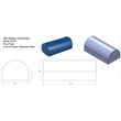 Z&Z Medical Vinyl Covered Semi Round Bolster