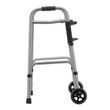 Nova Medical Petite Two Button Release Folding Walker Side View