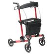 Lumex Allura LX Rollator With Seat – Lightweight, Adjustable, For Tall Users (Black)