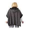 Silverts Womens Reversible Faux Fur Poncho