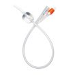 Medline Two-Way 100% Select Silicone Coude Tip Foley Catheter - 10cc Balloon Capacity