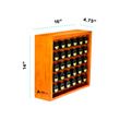 AdirChef Solid Wood Spice Rack with Glass Jars