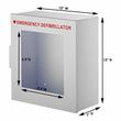 AdirMed AED Defibrillator Wall Cabinet