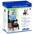 Drive Nitro 4 Wheel Rollator Tall Package