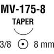 Medtronic Surgipro II Taper Point 18 Inch Monofilament Polypropylene Suture with MV-175-8 Needle 