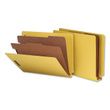 Universal Deluxe Six-Section Colored Pressboard End Tab Classification Folders