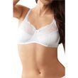 Amoena Karolina Padded Non-Wired Bra - White / Light Nude