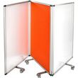 AdirOffice Double-Sided Whiteboard and Flannel Partition