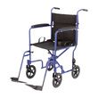 Medline Aluminum Transport Chair - Blue