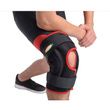 Wrap-Around Hinged Knee Brace - Black With Red Trim