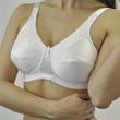 Nearly Me 600 Lace Bandeau Mastectomy Bra - White