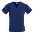 Medline ComfortEase Ladies V-Neck Two-Pocket Scrub Tops - Midnight Blue