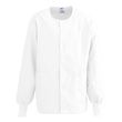 Medline ComfortEase Unisex Crew Neck Warm-Up Jacket - White