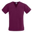 Medline ComfortEase Ladies V-Neck Two-Pocket Scrub Tops - Wine