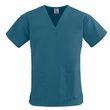 Medline ComfortEase Ladies V-Neck Two-Pocket Scrub Tops - Caribbean Blue