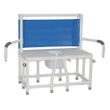 MJM Bariatric Bedside Commode With Dual Swing Away Armrests