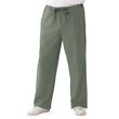 Medline Newport Ave Unisex Stretch Fabric Scrub Pants with Drawstring - Olive