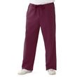 Medline Newport Ave Unisex Stretch Fabric Scrub Pants with Drawstring - Wine