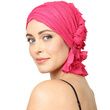 Chemo Beanies Carol Hot Pink Ruffle