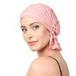 Chemo Beanies Donna Rose Pink Print Ruffle