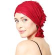 Chemo Beanies Nancy Red Ruffle