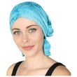 Chemo Beanies Molly Aqua Dye Ruffle