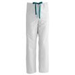 Medline ComfortEase Unisex Non-Reversible Drawstring Cargo Pants - White