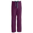 Medline ComfortEase Unisex Non-Reversible Drawstring Cargo Pants - Wine