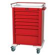 Harloff Super Seven Drawer Aluminum Crash Cart With Emergency Package