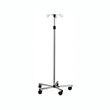 Graham Field 5 leg IV stand with 2 inch nylon swivel casters provides easy movement