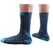 Xpandasox Athletic Calf Cotton Blend Dot Crew Socks