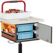 Clinton Pediatric Series Phlebotomy Cart - Two plastic bins slide out on plastic channels