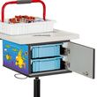 Clinton Pediatric Series Phlebotomy Cart - Two plastic bins slide out on plastic channels