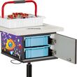 Clinton Pediatric Series Phlebotomy Cart - Two plastic bins slide out on plastic channels