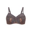 Amoena Florence Underwire Bra - Grey / Copper Front